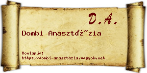 Dombi Anasztázia névjegykártya